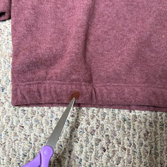 SRT Burgundy 1/4 Zip Pullover Sweater Men's L - Picture 8 of 10